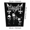 Back patch Mayhem Big back patch 100% Canvas,black,death metal,Bloodbath,Katatonia,Storm Co,Back patch 100% Canvas