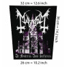 Back patch Mayhem Satanas Big back patch 100% Canvas,black,death metal,Bloodbath,Katatonia,Back patch 100% Canvas