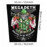 Back patch Megadeth kill Backpatch Destruction thrash metal slayer venom testament kreator 100% Canvas