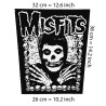 Back patch Misfits classic skull backpatch Undead,Gotham Road,Osaka Popstar,Danzig,Samhai