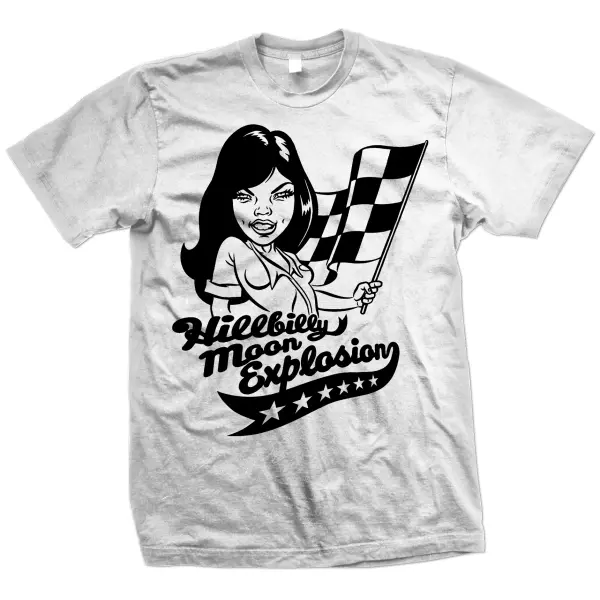 Hillbilly Moon Explosion - race girl T-Shirt - AllBestShirts