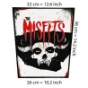 Back patch Misfits skull horns backpatch The Undead,Gotham Road,Osaka Popstar,Danzig,Samhai,bachpatch 100% Canvas