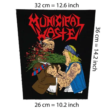 Back patch Municipal Waste drunk Big backpatch Suicidal Tendencies,Power trip,DRI,Iron Reag,bachpatch 100% Canvas