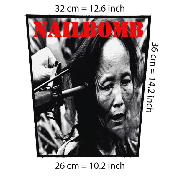 Back patch Nailbomb Point Blank Big back patch Sepultura,metal,Napalm Death,Soulfly,Metalli,bachpatch 100% Canvas