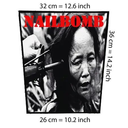 Back patch Nailbomb Point Blank Big back patch Sepultura,metal,Napalm Death,Soulfly,Metalli,bachpatch 100% Canvas
