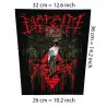 Back patch Napalm Death Back patch grindcore metal crust brijeria terrorizer doom carcass,bachpatch 100% Canvas