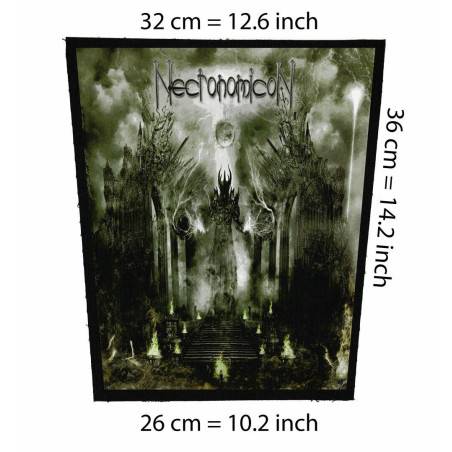 Back patch Necronomicon Back patch black metal,death,Cradle of filth,Immortal,Emperor,Zyklo,bachpatch 100% Canvas
