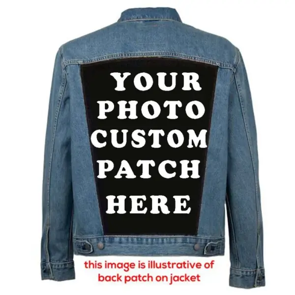 Custom Patch Back Patch Photo Patch Personalized Patch BackPatch Jacket Patch