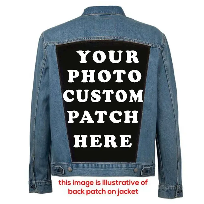 Custom Patch Back Patch Photo Patch Personalized Patch BackPatch Jacket Patch