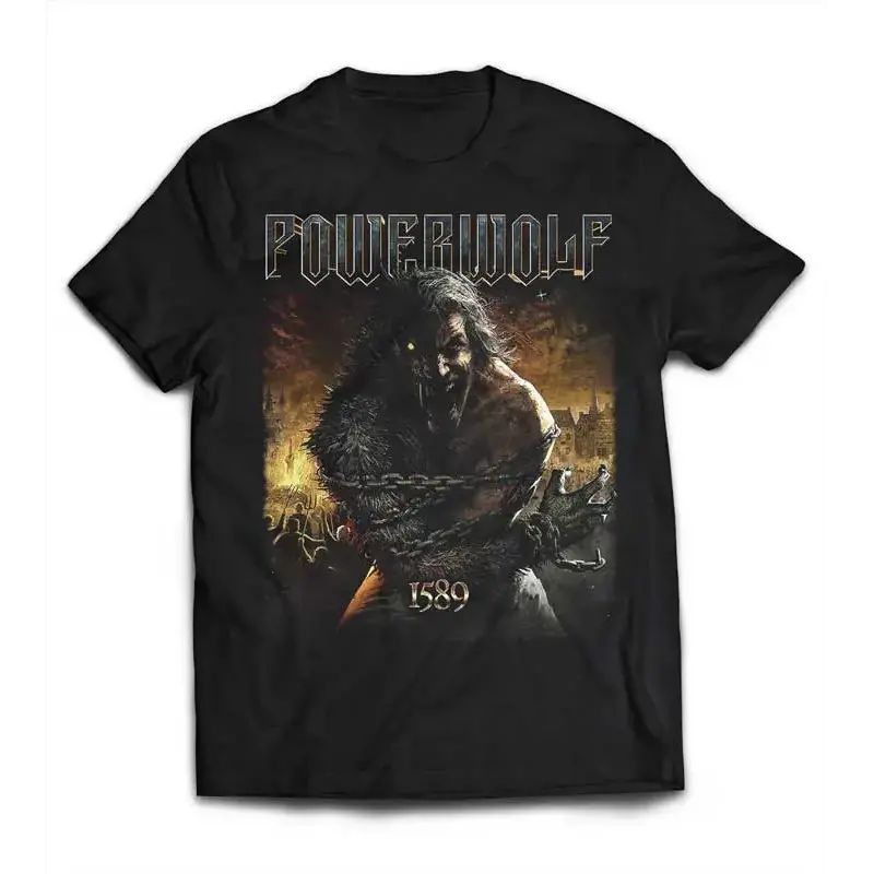 Powerwolf 1589 Chained Werewolf T-Shirt – Heavy Metal Graphic Tee