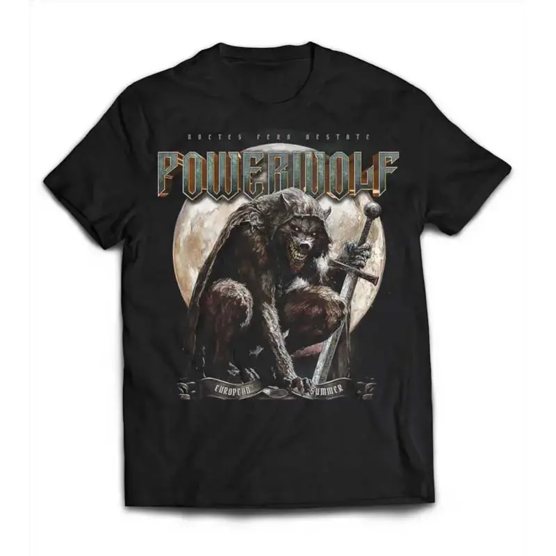 Powerwolf European Summer Werewolf Warrior T-Shirt – Metal Graphic Tee
